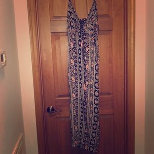 Maxi dress with tassel detail